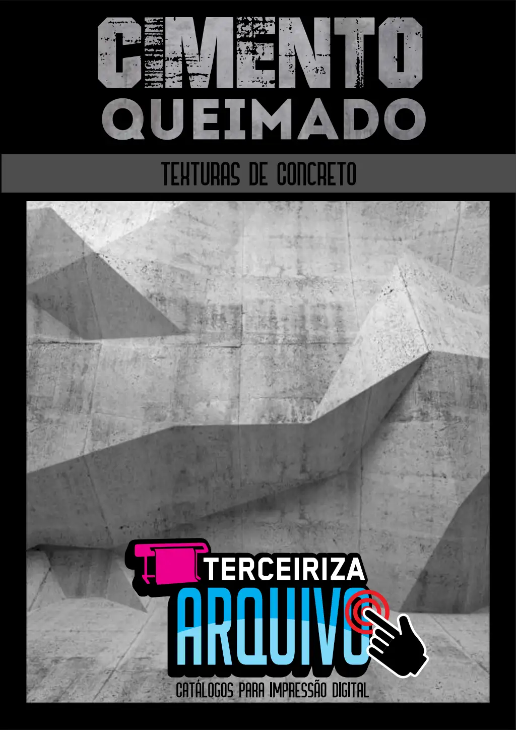 Catálogo de texturas de cimento queimado