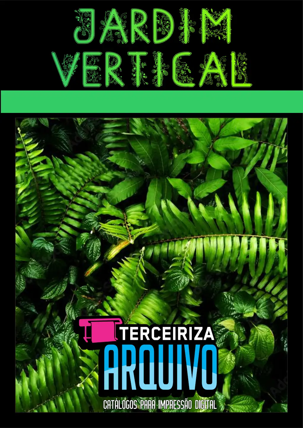 Catálogo de estampas de jardim vertical